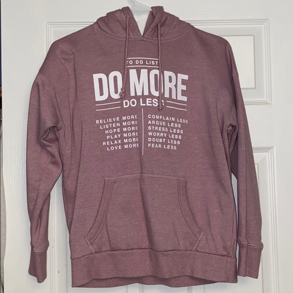 Mauve / Pink “To Do List” hoodie